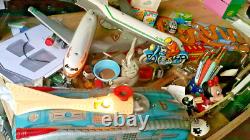 Vintage Space Toy Intercosmos Holdauto Utopian Model Lemezarugyar Batt. Oper. Box