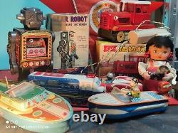Vintage Space Toy Intercosmos Holdauto Utopian Model Lemezarugyar Batt. Oper. Box