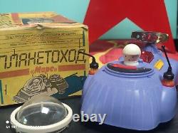 Vintage Space Toy Mobil Moonrover'ogonek' Soviet Russia Cccp Batt. Operated Box