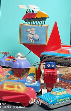 Vintage Space Toy Mobil Moonrover'ogonek' Soviet Russia Cccp Batt. Operated Box