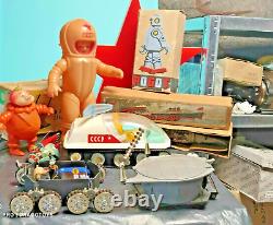 Vintage Space Toy Mobil Moonrover'ogonek' Soviet Russia Cccp Batt. Operated Box