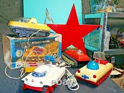Vintage Space Toy Moonrover'lunokhod' Norma Soviet Russia Cccp Batt. Oper. Works