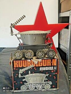 Vintage Space Toy Moonrover'lunokhod' Norma Soviet Russia Cccp Batt. Oper. Works