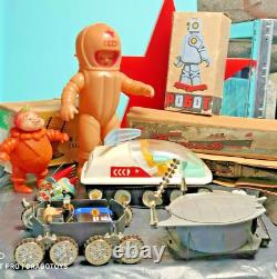 Vintage Space Toy Moonrover'lunokhod' Norma Soviet Russia Cccp Batt. Oper. Works