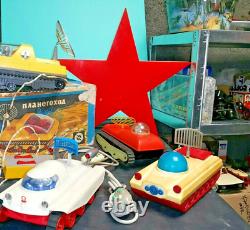 Vintage Space Toy Moonrover'lunokhod' Norma Soviet Russia Cccp Batt. Oper. Works