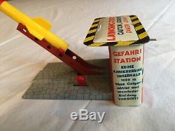 Vintage Space Toy. Rockect Launch Post War German. Price Reduction