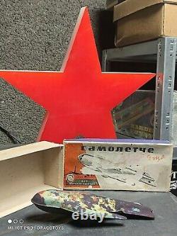 Vintage Space Toy Rocket Sparkling Supersonic Jet 1962 Soviet Russia Era Cccp