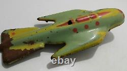 Vintage Space Toy Rocket Sparkling Supersonic Jet 1962 Soviet Russia Era Cccp