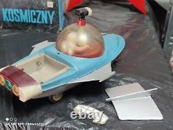 Vintage Space Toy Universe Boat Commander Ship Tin Toy Battery Operated China