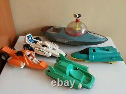 Vintage Space Toy Universe Boat Commander Ship Tin Toy Battery Operated China