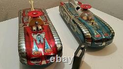 Vintage Space Toy Universe Boat Commander Ship Tin Toy Battery Operated China