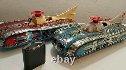 Vintage Space Toy Universe Boat Commander Ship Tin Toy Battery Operated China