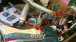 Vintage Space Toy Utopia Tin Car Holdauto Lemezarugyar Batt. Operated Orig. Box