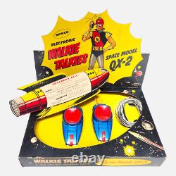 Vintage Space Toy Walkie Talkie Set Remco QX-2