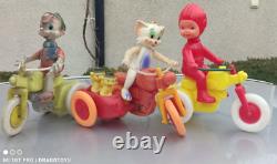 Vintage Space Traveler Motorcycle Biker Plastic Toy Large Item Soviet Era Cccp