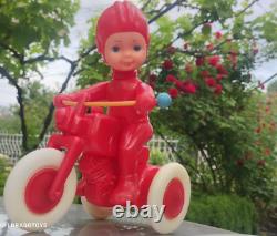 Vintage Space Traveler Motorcycle Biker Plastic Toy Large Item Soviet Era Cccp