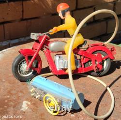 Vintage Space Traveler Motorcycle Biker Plastic Toy Large Item Soviet Era Cccp
