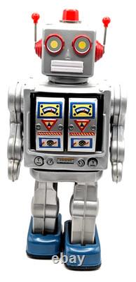 Vintage Space Walk Man ME 100 Tin Robot Battery Operated China withBox