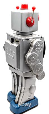 Vintage Space Walk Man ME 100 Tin Robot Battery Operated China withBox