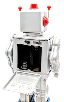 Vintage Space Walk Man ME 100 Tin Robot Battery Operated China withBox