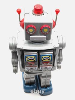 Vintage Space Walk Man ME 100 Tin Robot Battery Operated China withBox