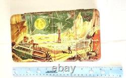 Vintage Space Watercolor EMPTY Paint Tin Litho Page England RARE, No Paints Flaw
