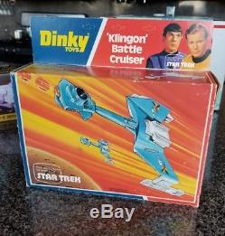 Vintage Star Trek Klingon Cruiser Dinky Toys With Box 1977 Meccano LtD