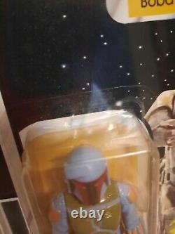 Vintage Star Wars Boba Fett 65 Back-A Space Scene 1983 Clear Bubble AFA 75 Grade