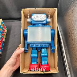 Vintage Super Explorer Robot Battery Operated Wide Screen Space Toy in Box SJM