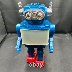 Vintage Super Explorer Robot Battery Operated Wide Screen Space Toy in Box SJM