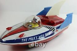 Vintage THE MILKY WAY BOAT MF215 Sparking Friction Space Craft withAstronaut & B0x