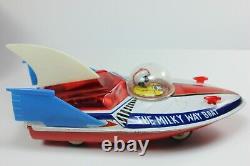 Vintage THE MILKY WAY BOAT MF215 Sparking Friction Space Craft withAstronaut & B0x