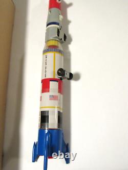 Vintage TN Nomura Battery Operated Two Stage Moon Rocket Apollo Saturn