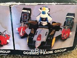 Vintage Taiwan Japanese Super Combination Robot Toy Set B/O Cosmic Combo Hsiang
