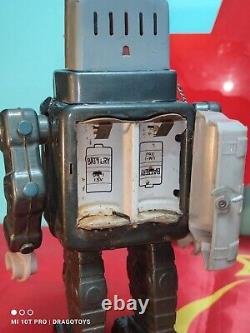 Vintage Television Robot Space Man Toy Battery Operated Alps Japan Parts