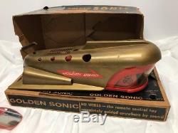 Vintage Tigerett 1950s Golden Sonic Remote Control Toy Guided By Sound