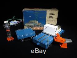 Vintage Tin Bandai Sears Space Scientific Survey Center Tank Car Robot Japan Box