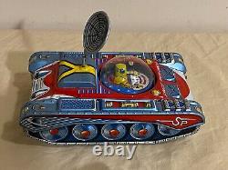 Vintage Tin Friction Space Explorer Toy Japan Space Toy aq-50