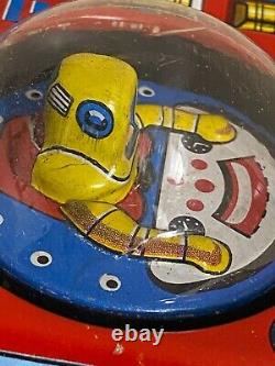 Vintage Tin Friction Space Explorer Toy Japan Space Toy aq-50