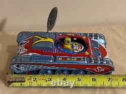 Vintage Tin Friction Space Explorer Toy Japan Space Toy aq-50