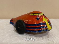 Vintage Tin G-Man Rocket Car Space Rocketship ah-79