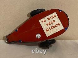 Vintage Tin G-Man Rocket Car Space Rocketship ah-79