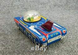 Vintage Tin Litho Friction Toy Space Tank V 7 Made In Japan