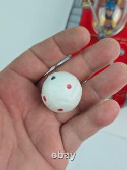 Vintage Tin Litho Space Car Battery operated with floating ball bump'n go Working