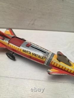 Vintage Tin Space Age Rocket Toy NAVETA SPATIALA Agatex Romania Space Ship Rare