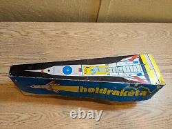 Vintage Tin Toy Interkosmos Holdraketa Space Rocket with Original Box
