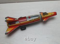 Vintage Tin Toy NAVETA SPATIALA ROCKET AGATEX ROMANIA LEI 45 NI 34584-79. 79
