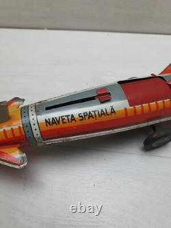 Vintage Tin Toy NAVETA SPATIALA ROCKET AGATEX ROMANIA LEI 45 NI 34584-79. 79