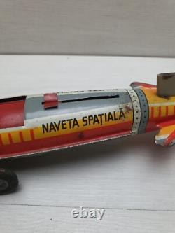 Vintage Tin Toy NAVETA SPATIALA ROCKET AGATEX ROMANIA LEI 45 NI 34584-79. 79