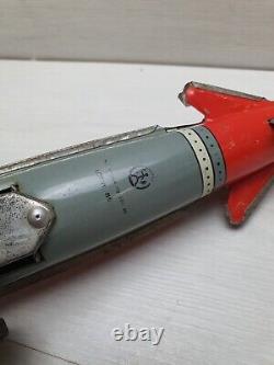Vintage Tin Toy NAVETA SPATIALA ROCKET AGATEX ROMANIA LEI 45 NI 34584-79. 79